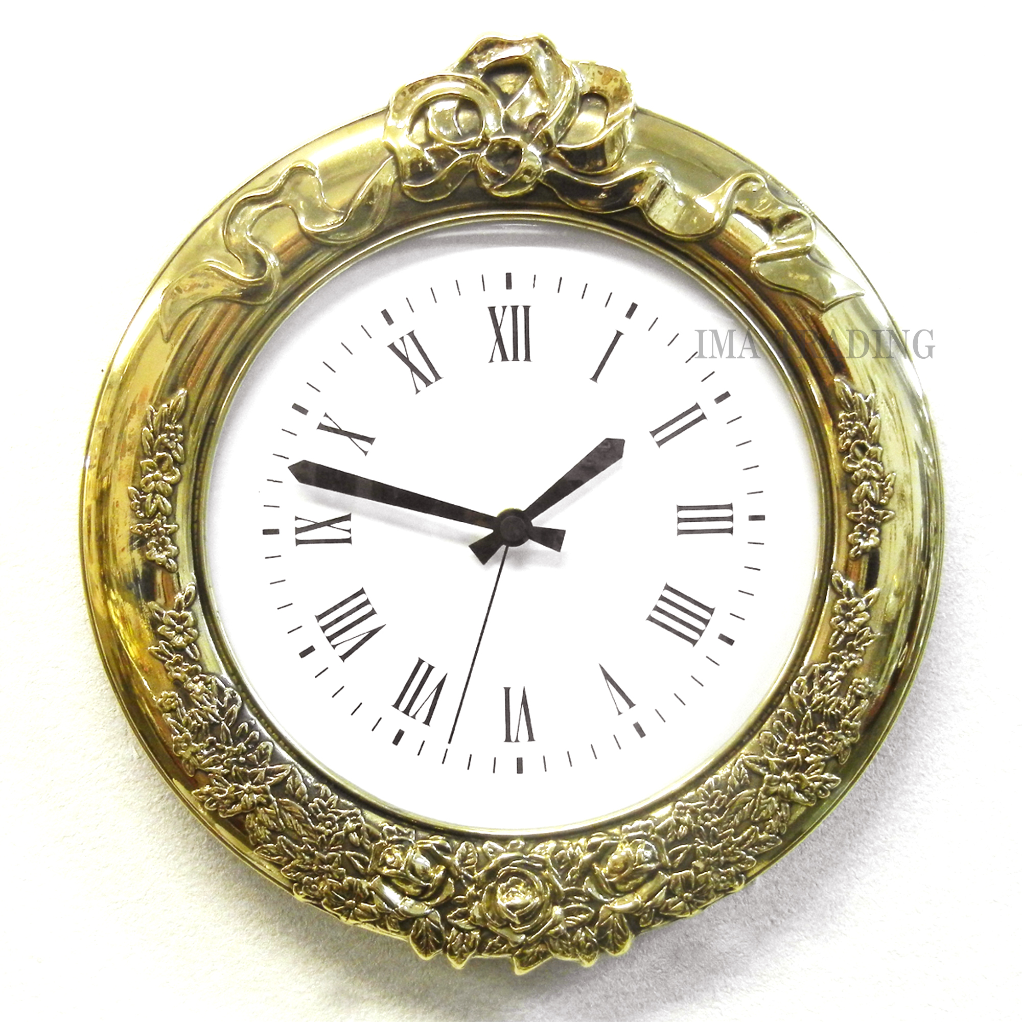 イタリア製  真鍮時計【C3-1187】