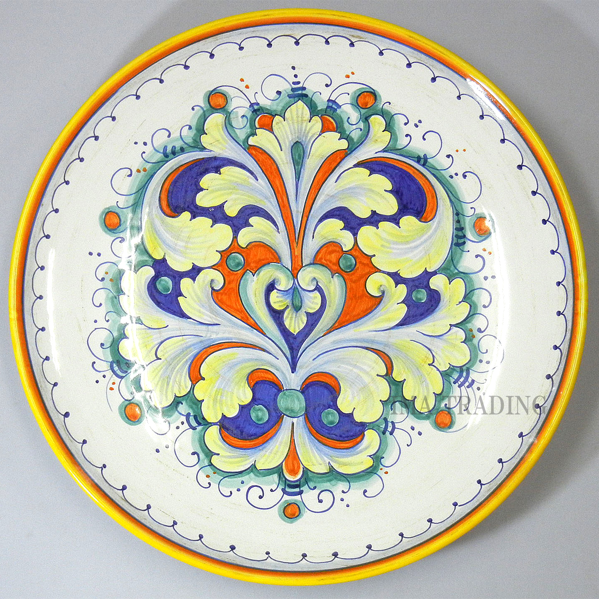 イタリア製 絵皿【M8-15730D】